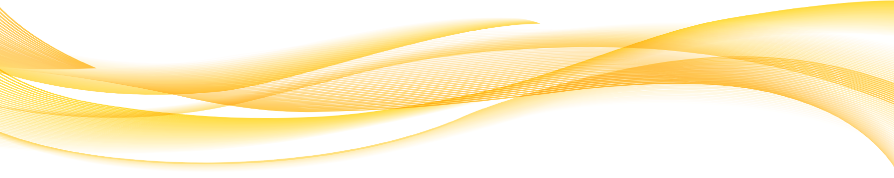 Orange swoosh composed of illustrated lines